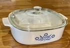 Corningware Blue Cornflower Quart Dish A2B With Lid P-9C-1 Used. Price: $8.00.