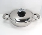 Platinum Professional Cookware Large Skillet Saut Pan Titanium T304S + Lid Used. Price: $225.97.