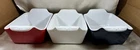 Garden Ridge Pottery American 3 Piece Loaf Pan Set Red White Blue Patriotic Used. Price: $14.79.