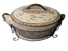 Temptations By Tara Old World Baking Dish Brown Hen W/lid & Rack 2.5QT KFI722033 Used. Price: $85.00.