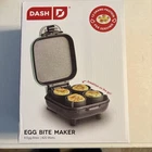 Dash Bite Maker DBBM400GBAQ04 420W Electric Aqua Makes Eggs Easy Clean New. Price: $18.74.