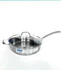 Viking 3-PLY Stainless Steel 11 Inch Saute Pan With Glass Lid, 5.25QT/4.9L New. Price: $125.00.
