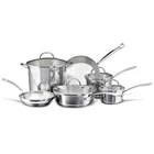 Farberware Millennium Stainless Steel Cookware Professional Pots And Pans 10-PC New. Price: $173.98.