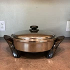 Saladmaster 12" Electric Skillet T-304/T316L Stainless Steel Oil Core SA012OCU Used. Price: $279.99.