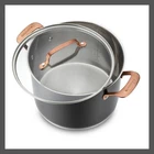 Cuisinart Stainless Steel Stock Pot Set 500F 8QT Matte Black Bronze 10.5" New. Price: $41.99.