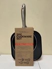 Sedona Forged Aluminum 8" Fry Pan And 11" Griddle 2-PIECE Cookware Set, Red New. Price: $35.00.