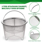 Steamer Basket For Instant Pot Accessories 6 Qt 8 Quart - 2 Tier Stackable... New. Price: $26.95.