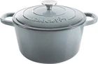 Crock Pot Artisan 5-QUART Round Enameled Cast Iron Dutch Oven Slate Gray New. Price: $53.05.