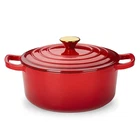 Carote 4.5QT Enamel Cast Iron Dutch Oven, 9.5 Inch Round Soup Pot With Lid, New. Price: $29.00.