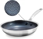 Blue Diamond Hybrid Nonstick Stainless 8" Frying Pan Skillet, Steel New. Price: $47.54.