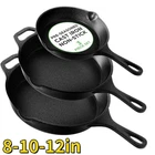 Kitchen Cast Iron Skillets 3 Piece Set,chefs Pan,pre Seasoned New. Price: $35.87.