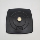 Staub Cast Iron 10.3-INCH Square Grill Press Matte Black (fits 12-INCH Used. Price: $59.99.