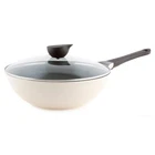 Neoflam Eela 12 Non Stick Chefs Wok Glass Lid Stir Fry Pan And Pofa-free New. Price: $73.42.