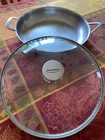 Demeyere 12.6-INCH, 18/10 Stainless Steel, Frying Pan/skillet With Glas Lit Used. Price: $300.00.