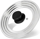 Universal Lid For Pots And Pans Skillets, Stainless Steel Cover Fits 6-7-8 New. Price: $12.52.
