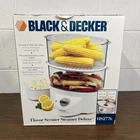 Black & HS2776 Double-decker Flavor Scenter Food Rice Steamer Deluxe New Open. Price: $44.95.