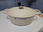 Creuset Signature Enameled Cast Iron Oval Dutch Oven 6.75 Qt Matte White New. Price: $269.00.