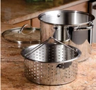 Princess House Stainless Steel Classic 8-QT. Stockpot & Steamer Insert 6951 New. Price: $179.95.