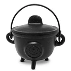 New Age Imports, Inc. Triquetra Cast Iron Cauldron W/handle & Lid. Price: $31.99.