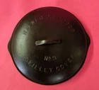Wagner Ware #9 Cast Iron Drip Drop Raised Letter Skillet Cover 1069 Restored Used. Price: $180.00.