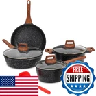 Eslite Life Nonstick Cookware Sets 9 Pcs Granite Coating Pots And Pans New. Price: $117.50.
