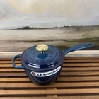 Creuset Signature Enameled Cast Iron Saucepan 1 3/4-QT. Agave Scuffed *read New. Price: $189.95.