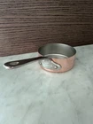 Mauviel M'minis Copper Saute Pan With Stainless Steel Handle, 0.26-QT New. Price: $75.00.