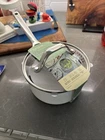 Figmint 1.5QT Nonstick Ceramic Coated Aluminum Sauce Pan White W/strainer New. Price: $29.99.