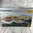 Cuisinart Professional Tri Ply Stainless Steel 5 Piece Skillet Pan Set New. Price: $72.99.