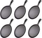 Hawok Cast Iron Fajita Plate Sizzler Pan, Skillet Set BLACK-6 New. Price: $49.00.