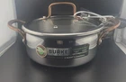 David Burke Geo Clad 3Q 8" Tri-ply Heavy Copper & Stainless Casserole Pfas Free New. Price: $69.95.