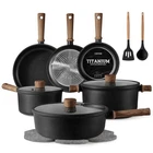 Carote Nonstick Pots And Pans, Induction Titanium Cookware Set 16PCS Kitchen ... New. Price: $128.29.
