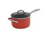 Sedona 1.5-QT Nonstick Saucepan With Straining Lid Helper Handle New. Price: $27.99.