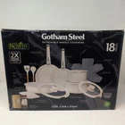 Gotham Steel 18PC Ceramic Nonstick Cookware Set With Detachable Handles Cream New. Price: $145.00.