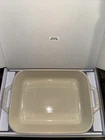 Staub Ceramic Ivory Gratin Baking Dish 10.5X7.5 - 2.5QT Hand Finished New Box. Price: $28.99.