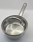 Wolfgang Puck Cafe Collection Stainless Steel 1 Qt. Saucepan With Glass Lid Used. Price: $19.99.