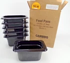 Cambro Camwear 94CW110 Food Pan 1/9 4" Deep Black New 6 In Case. Price: $20.99.