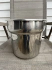 Tall Vollrath Stainless Steel Sauce/cook Pan Handled Lid (used). Price: $45.00.