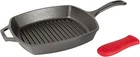 L8SGP3ASHH41B Cast Iron Square Grill Pan With Red Silicone Hot Handle Holder, Pr New. Price: $38.99.