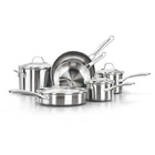 Calphalon 10-PIECE Pots And Pans Set, Stainless Steel Kitchen Cookware With Stay New. Price: $372.99.