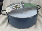 8QT Nonstick Ceramic Coated Aluminum Wide Stock Pot Figmint -blue New. Price: $45.00.