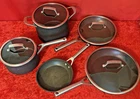 Ninja Foodi Neverstick 9 Pc Set Pots Pans Nonstick Induction Cookware Fry Sauce Used. Price: $50.00.