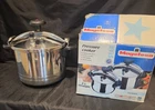 Magefesa Pressure Cooker Stove Top 8L /8.45 Qt 18/10 Stainless Steel 01086 Open. Price: $79.99.