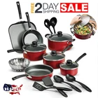 Juego De Olla Sartenes Y Utensilios Para Cocinar Antiadherentes 18 Piezas Set Us New. Price: $76.40.
