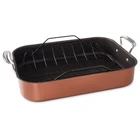 Nordic Ware Extra Large Copper Roaster With Rack New. Price: $83.99.