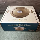 Parini Cookware Golden Oil Cast Iron Dutch Oven 2.4 Qt Sealed Pot Outdoor/ Camp New. Price: $18.99.