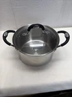 Tramontina Gourmet Pot Casserole Pan 3 Quart Stainless Steel Silver Cookware Used. Price: $29.99.