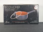 Eco + Chef Quart Sauce Pan Copper Series Ceramic Non-stick Coating New 2.6QT. Price: $34.95.
