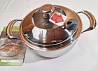 Princess House Vida Sana 5-PLY Stainless Steel 2.5 Qt Casserole Open Box New. Price: $139.00.