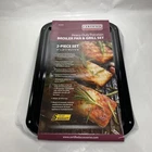 Small Broiler Pan Grill 2 Pc Set Certified SPL50008 Black Heavyduty Porcelain New. Price: $24.90.